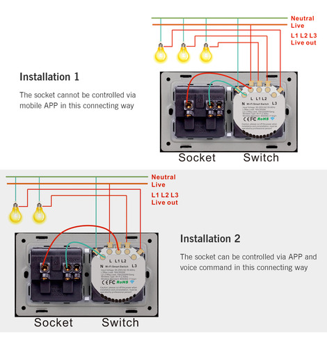 Interruptor De Voz Con Salida Remota Smart Switch, Control D