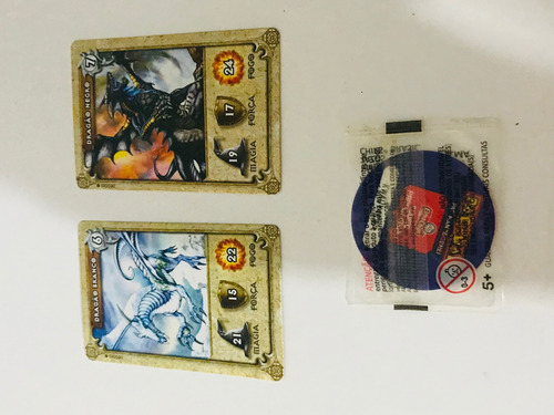 Lote De 2 Cartas E 1 Tazo Da Elma Chips Antigos (Usado)