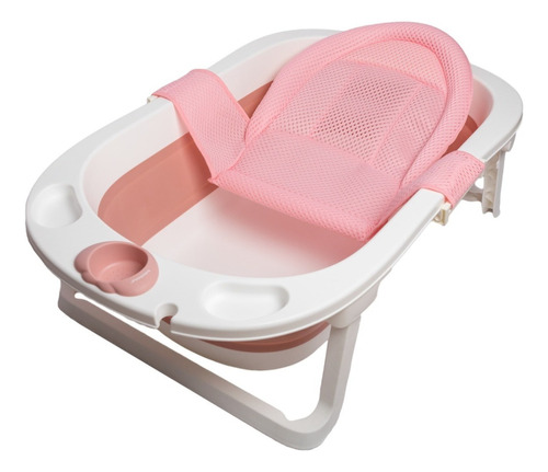  Hamaca Para Tina Papubaby Para Baño Del Bebé Antideslizante Color Rosa