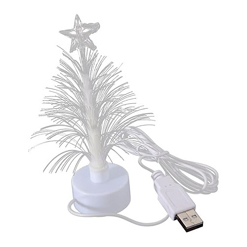 Usb Árbol De Navidad Mini Árbol De Navidad Brillante Fibra Ó