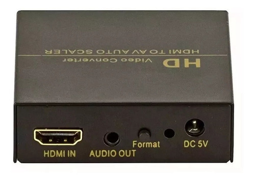Conversor Hdmi Para Av (rca) Com Fonte De Energia 110/220v.