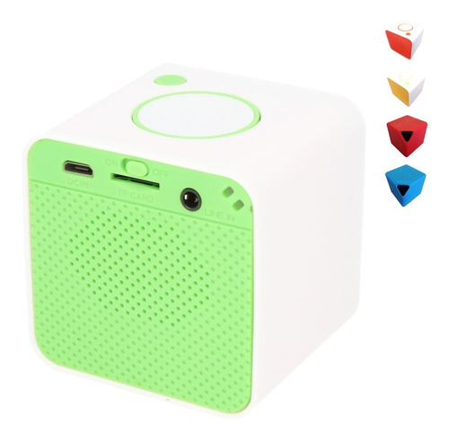 Bocina Cubo Portátil Bluetooth Radio Usb Oficina Casa Auto