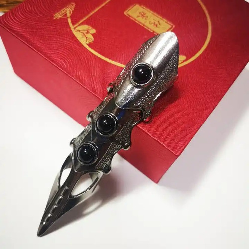 Anillo De Moda Dedo Largo Punk Gótico