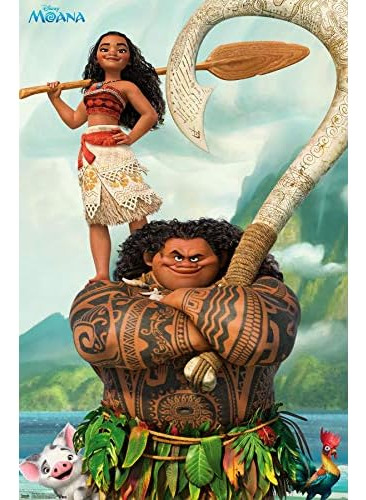 Disney Moana - Pose Wall Poster, 14.725  X 22.375 , Pre...