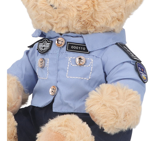 Polush Officer Toy Bear, Desenho Animado, Peludo, Urso De Tr