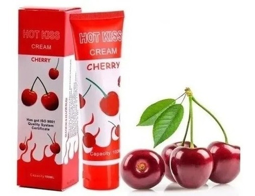 Lubricante Intimo A Base De Agua Cherry Hot Kiss 100ml