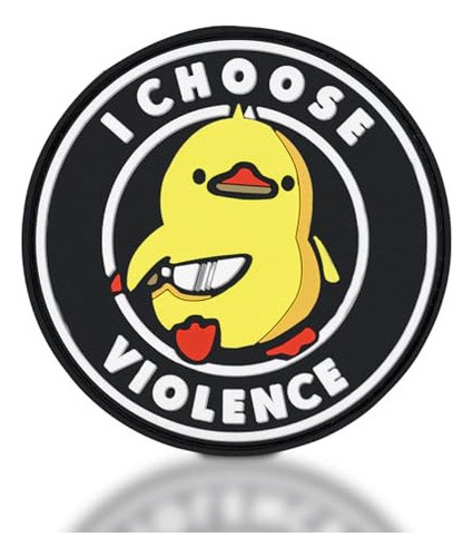 Backtime I Choose Violence Morale Patch Pvc, Parche Táctico