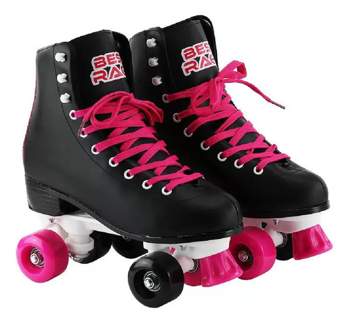 Patins Retro Best Race Freio Frontal 35 A 36 Preto R2947