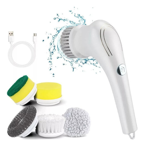 Cepillo De Limpieza Eléctrico Recargable Para Baño Y Cocina
