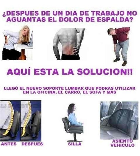 Cojin Respaldar Lumbar Silla Dolor De Espalda Autos Jeep Bmw