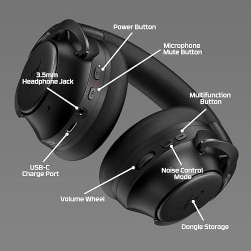 Sistema Supraaural Inalámbrico Dual Hyperx Cloud Mix 2