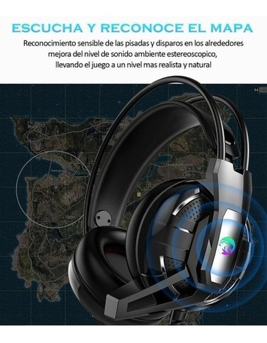 Imagen 2 de 10 de Auricular Gamer Gaming Edition Pro Rgb Pc Ps4 Xbox Microfono