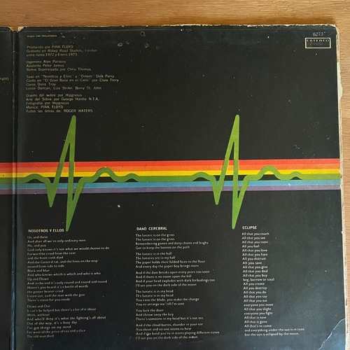 Vinilo Pink Floyd - El Lado Oscuro De La Luna Lp 1973 Estándar (Usado)