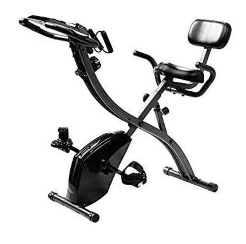 Bicicleta estática plegable BulbHead Slim Cycle tradicional color negro