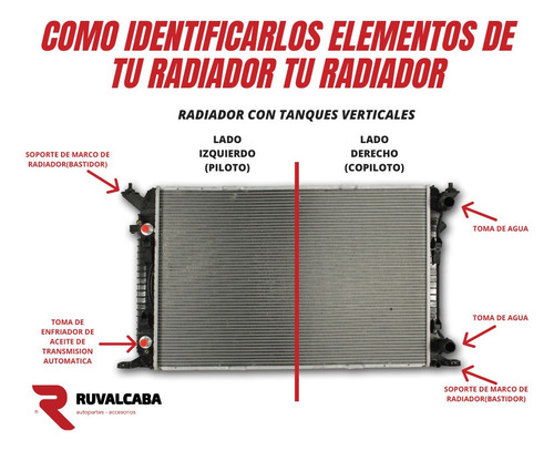 Imagen 4 de 7 de Radiador Volkswagen Beetle Tdi 98-11 L4 1.8/1.9/2.0