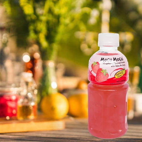 Imagen 5 de 5 de Bebida Mogu Mogu De Fresa Con Nata De Coco 320ml