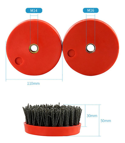G Accesorios De Cepillo De Pulido Abrasivo De 110mm, Grano