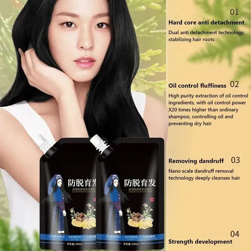 Champú Para El Cabello Yaopin Black Ganoderma Polygonum Mul.