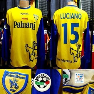 Camisa Chievo Verona- Joma- G- 2002/2003- N°15- Home