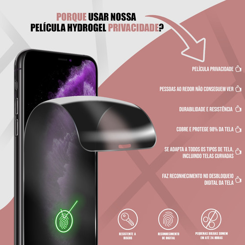 2 Pel. Frontal Hydrogel Privacy P/ Zenfone 3 Deluxe Zs570kl