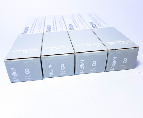 Loreal 4x Tintes Majirel 8 Rubio Claro (fundamentales)