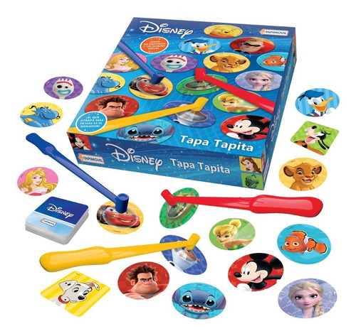 Imagen 1 de 5 de Juego De Mesa Disney Tapa Tapita Juguete Velocidad Visual
