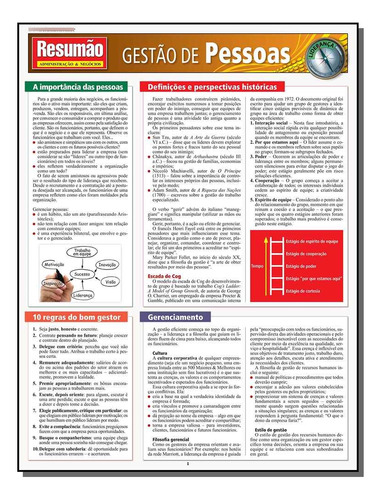 Libro Resumao Administracao E Negocios Gestao De Pesso De Zb