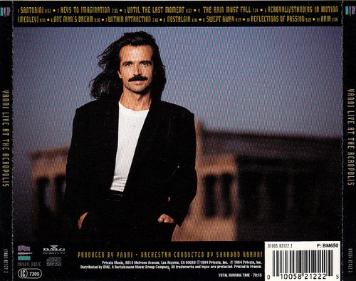 Cd Live At The Acropolis (yanni (2)) Estándar