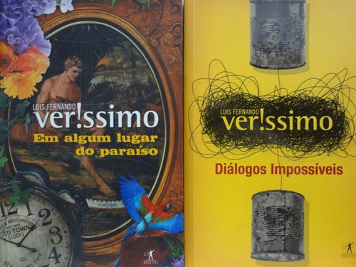 2 Livros Luis Fernando Veríssimo Em Algum Lugar Paraiso + 1