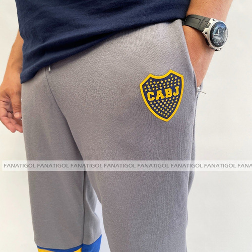 Imagen 3 de 7 de Pantalón Jogging Deportivo Boca Juniors Con Licencia Oficial