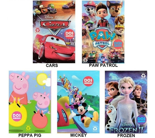 Imagen 1 de 9 de Juego De Cartas Naipes Infantil Pack X 5 Mazos Diverti Toys