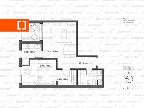 Venta De Apartamento Obra Construcción 1 Dormitorio En Pocitos Nuevo, Beone 26 De Marzo Unidad 1003