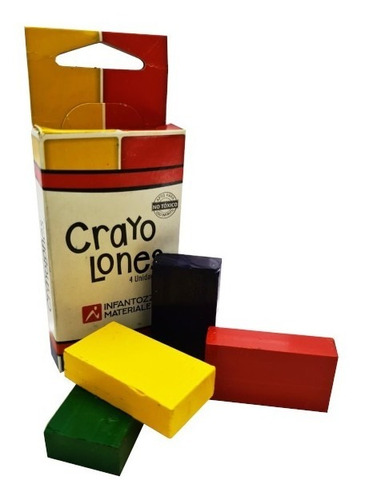 Crayolones Grandes | 4 Colores | Infantozzi
