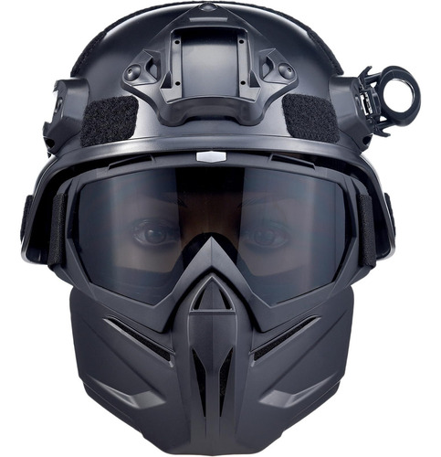 Máscara Táctica Broyeur Para Airsoft Y Paintball Negra