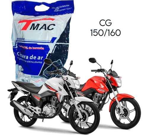 Imagem 3 de 10 de Camara De Ar Aro 18 Cg 125 150 160 Ybr Yes- 90 90 18 Mg18