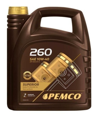 Aceite 10w-40 Pemco 4 Litros