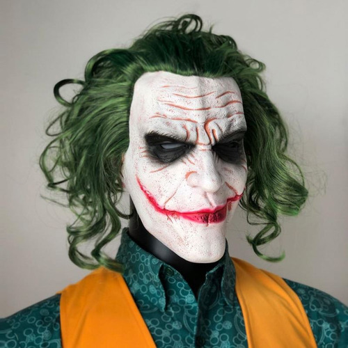 K Máscara Joker Cabeza Halloween Látex Payaso Guason
