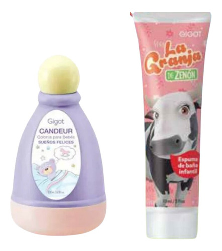 Kit Colonia Candeur Para Bebés 200ml Gigot Regalos