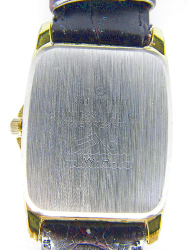 Relógio Champion Pulseira De Couro Preta Masculino
