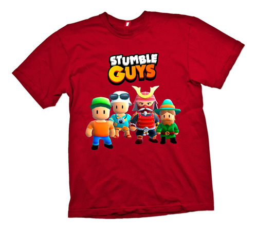 Polera Stumble Guys Para Niños Estampada Dtf Cod 001