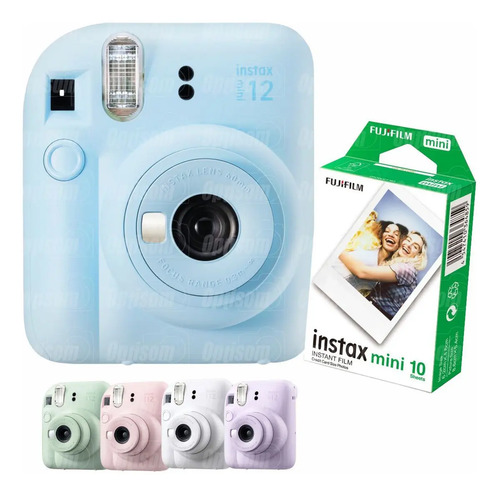 Câmera instantânea Fujifilm Instax Kit Mini 12 + 10 fotos azul