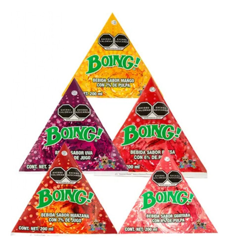 Boing Triangulo Sabores Surtidos Pack 6 Pzas De 200 Ml C/u