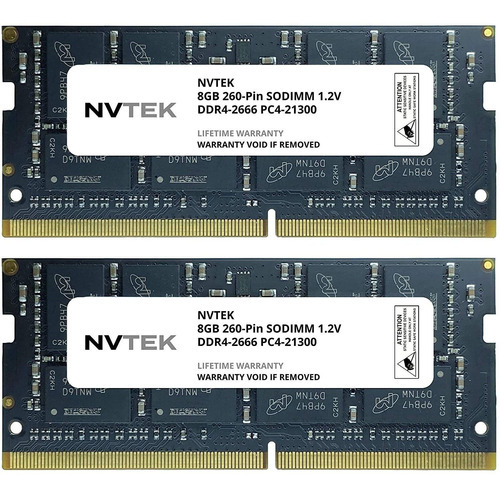 Memoria Ram 16gb 2x8gb Ddr4 2666 Mhz Sodimm Nvtek