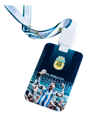 Messi Arg. Porta Stm, Documentos Con Correa Bazar Don Acuña