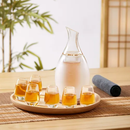 Zens Juego De Vasos De Sake, Tazas De Jarra De Sake De 8.5 O