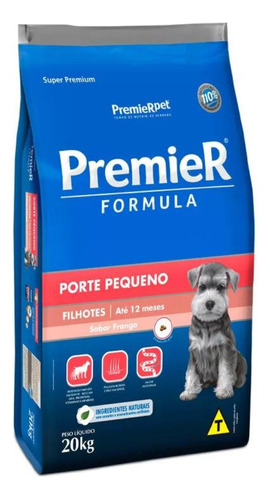 Ração Filhotes Raças Pequenas Premier Fórmula Frango 20kg