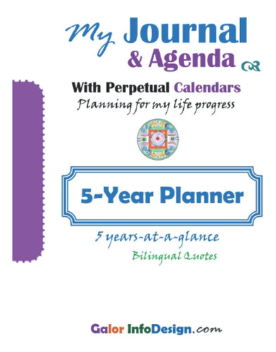 Libro: My Journal & Agenda With Perpetual Calendars: Plannin