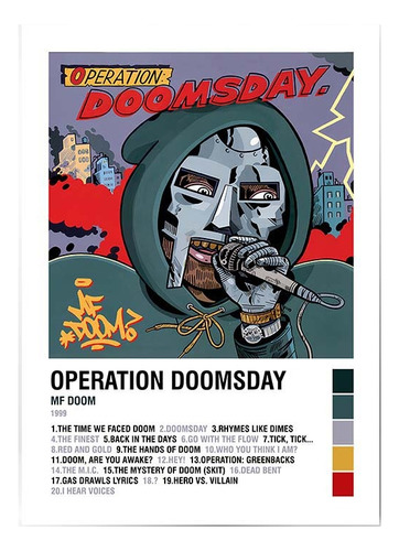 Poster Operation Doomsday Mf Doom, A4