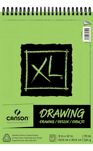 Canson Bloc De Papel Para Dibujar De La Serie Xl