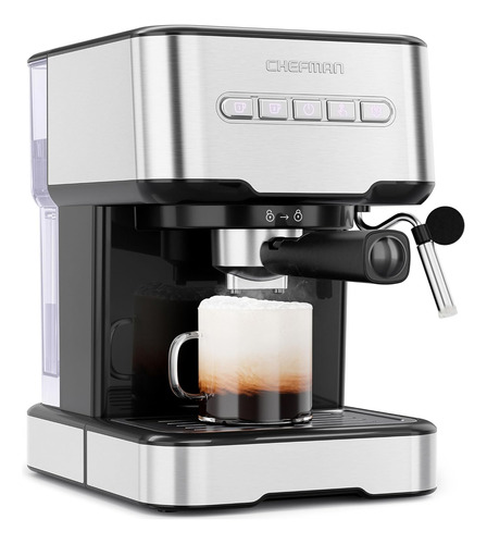 Máquina De Café Espresso 6 En 1 Con Vapor Chefman